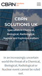 Mobile Screenshot of cbrnsolutionsuk.com