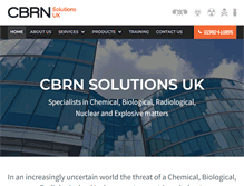 Tablet Screenshot of cbrnsolutionsuk.com